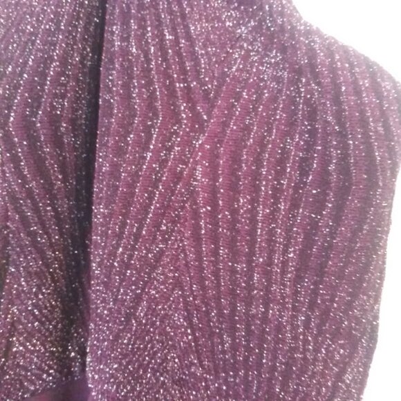 Xtraordinary women's size 9 plum metallic haltar dress - Picture 3 of 15